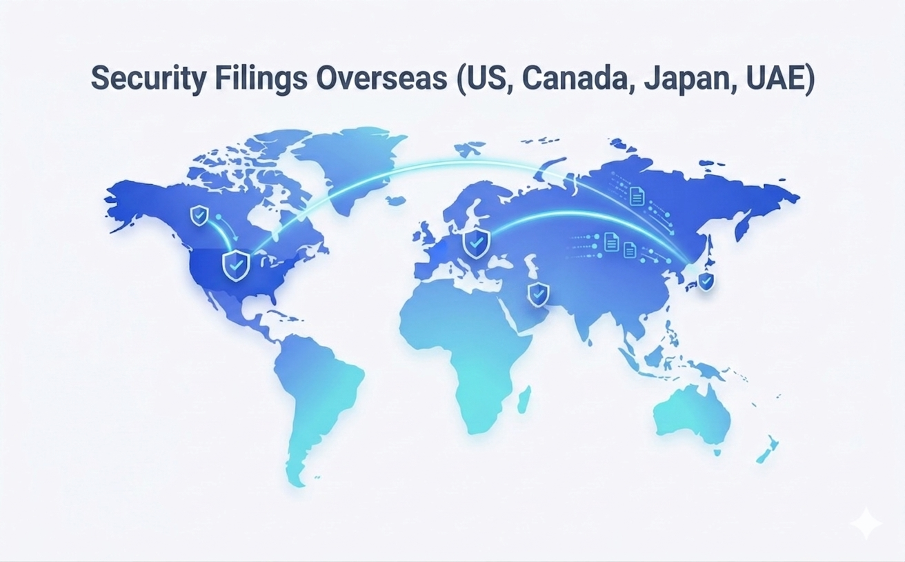 Security filings overseas service visual